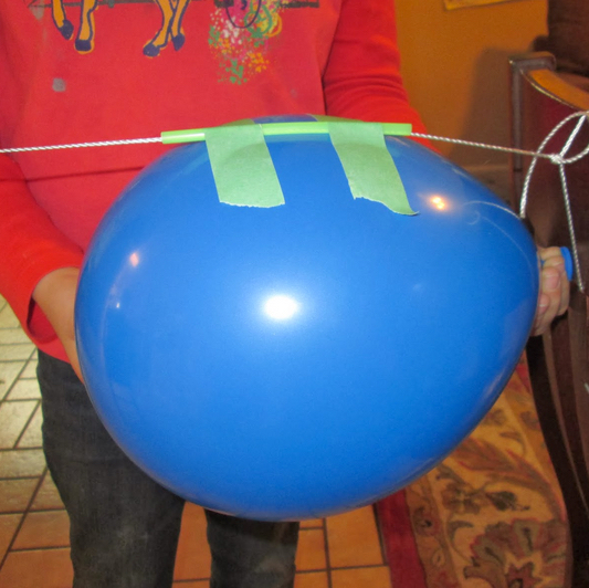 Students in The UK use balloons to explore the scientific method