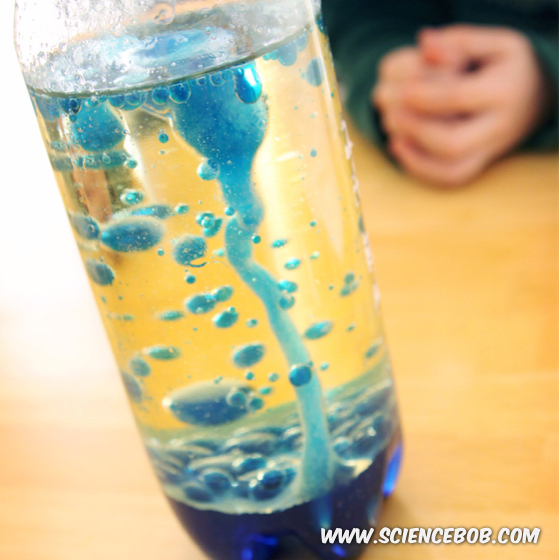 homemade lava lamp science project