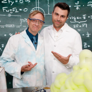 Mark Rober and Science Bob on Jimmy Kimmel Live!